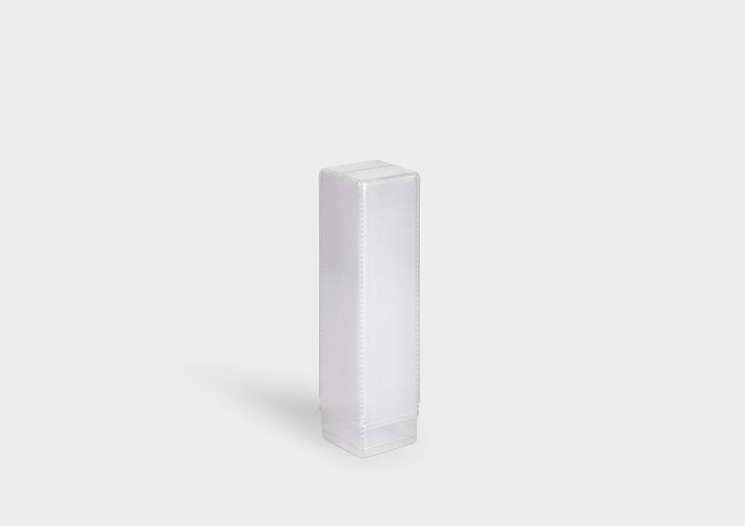 Packaging tube QuadroPack QuadroPack: a square telescopic protective packaging tube with ratchet length adjustment.